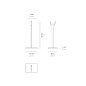 LD081400 Zafferano Аксессуар для настольных держателей PENCIL MODULO LUCE, набор из 2 шт., прозрачный — фото 3