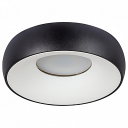 A6665PL-1BK Arte Lamp Heze встраиваемый светильник чёрного цвета с матовым рассеивателем