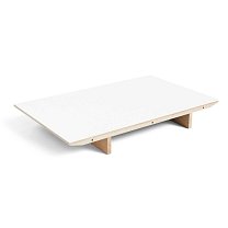 CPH Extendable Leaf 50×80 см, белый ламинат / перекладина дуб