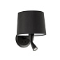 64309-03 CONGA BLACK READER WALL LAMP BLACK LAMPSHADE ø215* настенный светильник Faro barcelona — фото 3