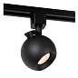 09953/01/30 Lucide Track трековый спот чёрного цвета с шарообразным плафоном — фото 3
