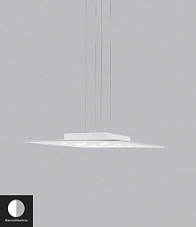 Pop Icone Одинарный подвес квадратный Aluminium, White i-c-0543