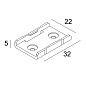 FTLW/FTL25F/SHL 19 MOUNTING CLIP SET Delta Light ILP — фото 1