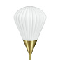 9354 Ballon Dyberg Larsen Настольная лампа с вытянутым опаловым плафоном и латунным основанием — фото 4