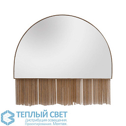 4683 Arteriors Ozzy зеркало с полукруглой верхней частью и подвесом из тонких металлических нитей