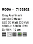 7165202 RODA Novaluce светильник LED 30Вт 230В 1800Lm 3000K IP20