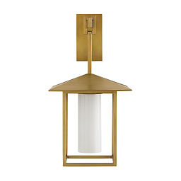 DB49011 Arteriors Temple настенное бра с рамой из матовой латуни и куполообразным верхом