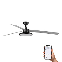 CRUISER TAK XL Black/Aluminium 4000K fan TUYA