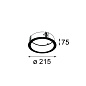 12182230 Modular Accessories Утопленное кольцо Ø177 — фото 1