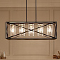 Moorgate 5 Light Linear Chandelier Black люстра 44081BK Kichler — фото 2