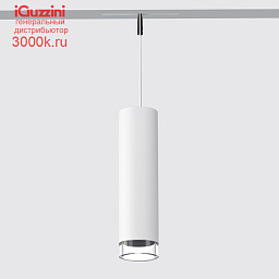 QP42 iGuzzini Laser встраиваемый подвесной трековый светильник цилиндрический белый для магнитной трековой системы 48V