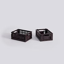 Ящик для хранения HAY Colour Crate Mini, набор из 2 шт., бордовый