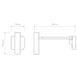1457004 Leda Swing Arm Astro lighting настенный светильник матовый чёрный — фото 10