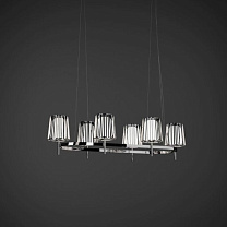 JULIA OVAL SUSPENSION, 6 SHADES, 130CM, BRASS