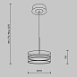 MOD348PL-L18BBS3K Maytoni Dress code Подвесной светильник 18W 1080лм Черный и Латунь — фото 12