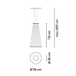 185524/13_10 Vibia Array Ø 55 см - 112 см - подвесной светильник 1855 года — фото 1