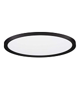 Triac Dimmable Sandy Black Metal, Aluminium & Acrylic LED 35Watt 220-240Volt 3279Lm IP20 2700-3000K CCT by Dip Switch Light Up & Down D:40 H:5 cm