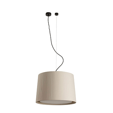 64314-44 Faro SAMBA Black/ribbon beige pendant lamp ø450 потолочный светильник матовый черный