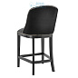 112044 Counter Stool Balmore black velvet black PU Eichholtz