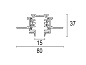 Running magnet Flos Architectural Система шинопроводов черный f-a-042 — фото 1