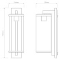 1413004 Pimlico 500 Astro lighting настенный светильник текстурированный чёрный — фото 2