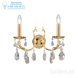 Kolarz VICTORIA 2 3003.62.3.KoT настенный светильник золото 24 карата ширина 35cm высота 20cm 2 лампы e14
