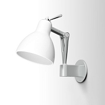 Luxy W0 настенный светильник с соединениями серебро; глянцевый белый