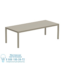 СТОЛ TABOELA 240X100CM ПЕСОК С КЕРАМИЧЕСКОЙ СТОЛЕШНИЦЕЙ ЖЕМЧУЖНО-СЕРЫЙ Royal Botania