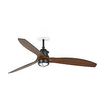 JUST FAN M RECESSED Black/walnut fan 3000K TUYA