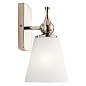 Cosabella 6" 1 Light Wall Sconce with Satin Etched Case Opal Glass Polished Nickel настенный светильник 55090PN Kichler