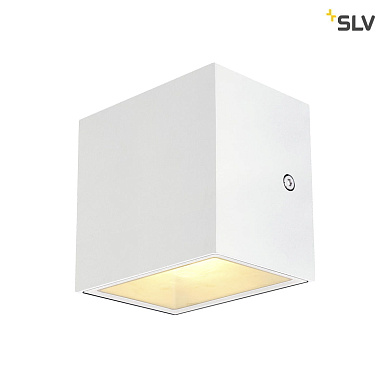 1002033 SLV SITRA CUBE LED светильник настенный IP44 10Вт с LED 3000К, 2х 560лм, 2х 90°, белый