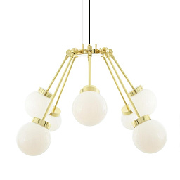 MLF271 Mullan Lighting Boho подвесная люстра с восемью шаровыми стеклянными плафонами