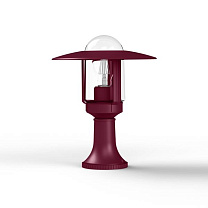 Newpark N° 3; Clear glass E27 105W; Wine red
