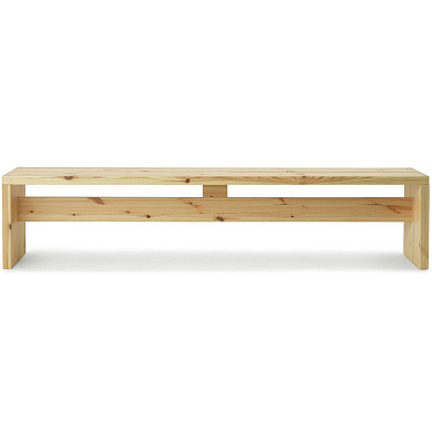 скамейка из сосны длиной 40×200 см