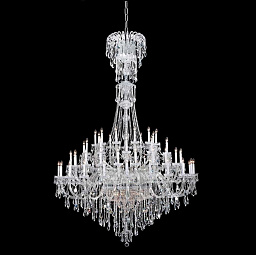 QUEEN SP78 Crystal Lux QUEEN подвесная хрустальная люстра с конусообразным каскадом из подвесок