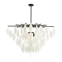DJ89000 Arteriors Tiffany люстра с множеством подвесных стеклянных элементов в форме лепестков