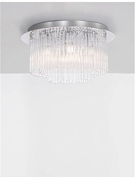 9180891 Nova Luce Rosarno потолочный светильник с каскадными подвесками из прозрачного стекла