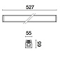 MM91 Underscore Grazer iGuzzini Grazing effect light module - L 528 - neutral LED - DALI control gear - wall washer