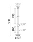 Walkstick Flos Outdoor Садовый столбик цилиндрический серый f-o-1147 — фото 2