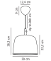 Norbi 30 подвесной светильник Nordlux черный 2220123003