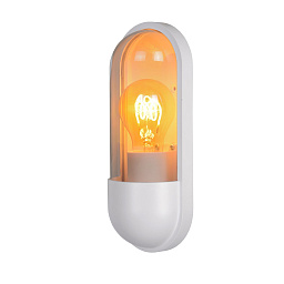 29897/01/31 Lucide CAPSULE уличный настенный светильник овальной формы с прозрачным рассеивателем