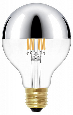 G80LED Chrome Loft it Edison bulb лампа светодиодная, 6Вт, 3000K, 420лм