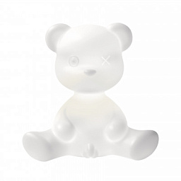 24001WH Qeeboo Teddy декоративный светильник в форме белого медвежонка с мягким свечением