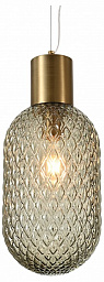 V10919-P Moderli Sunset подвесной светильник с рифленым стеклянным плафоном бронза