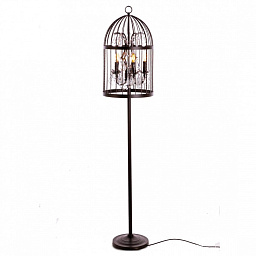LOFT1891F Loft It Vintage Birdcage торшер в виде клетки с хрустальными подвесками