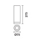 QI60 Laser iGuzzini Ø75 Deco - Phase-Cut Dim - Flood Beam - White/Black — фото 1