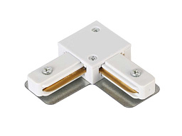 CLT 0.211 07 WH Crystal Lux Basic Г-образный соединитель белого цвета для однофазного трекового шинопровода