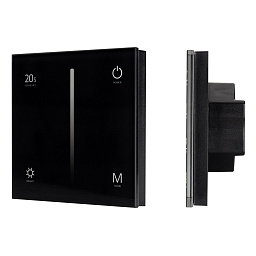 028113 Arlight Панель SMART-P35-DIM-IN Black (230V, 0-10V, Sens, 2.4G)