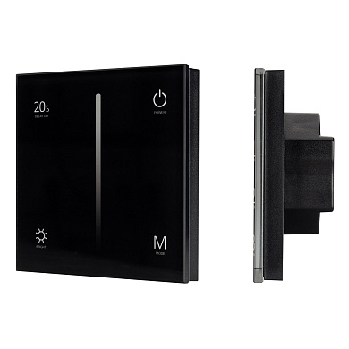 028113 Arlight Панель SMART-P35-DIM-IN Black (230V, 0-10V, Sens, 2.4G)