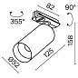 TR021-1-12W3K-W-BBS Maytoni Focus LED Трековый светильник 12W 900лм Черный — фото 1